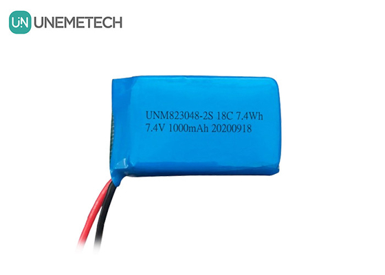 ποιότητας  2S High Discharge Rate LiPo Battery / 18C Lithium Polymer Battery 7.4v 1000mah 823048 εργοστάσιο