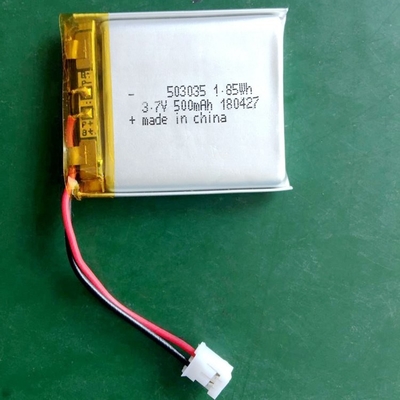 3.7V Custom LiPo μπαταρίες 520mAh Lithium Ion Polymer μπαταρία 503035 Για φορητή συσκευή