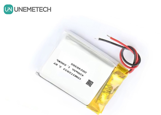 Προσαρμοσμένη 3.8V 420mAh High Voltage Lipo Battery 372933 4.35V Lithium Battery Για έξυπνα ρολόγια