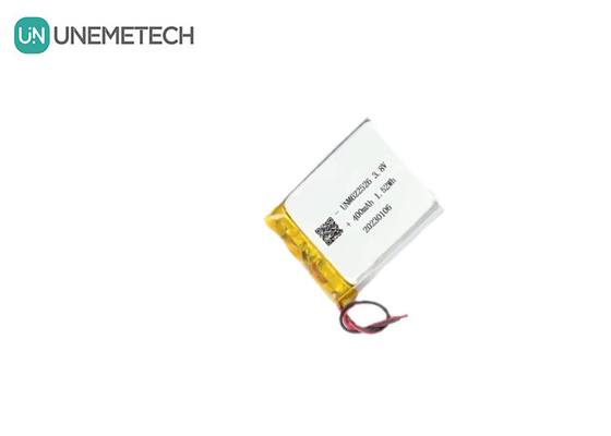 Προσαρμοσμένο 3.8V 400mAh υψηλής τάσης μπαταρία ιόντων λιθίου πακέτο 622526 Για έξυπνα ρολόγια
