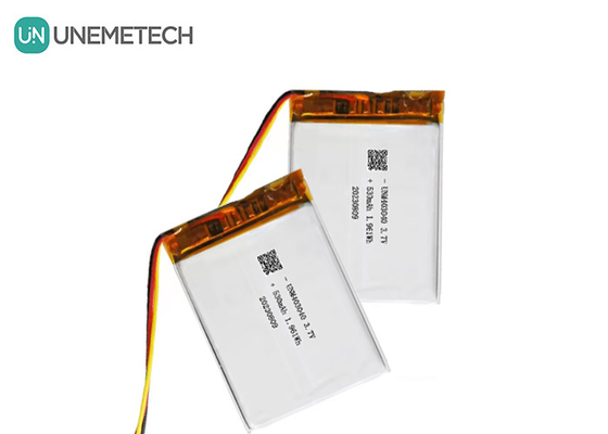 3.7V 530mAh Custom Lithium Polymer Battery 403040 με UL1642 Μεγάλη διάρκεια κύκλου ζωής