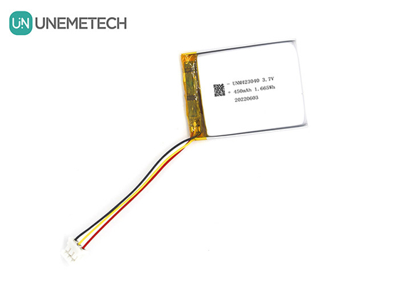 3.7V 450mAh επαναφορτιζόμενη μπαταρία πολυμερούς ιόντων λιθίου 423040 για ψηφιακά προϊόντα 3C