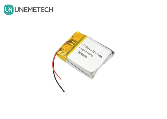 3.8V 441718 Υψηλής τάσης πολυμερή μπαταρία ιόντων λιθίου 110mAh για ιατρικό βραχιόλι