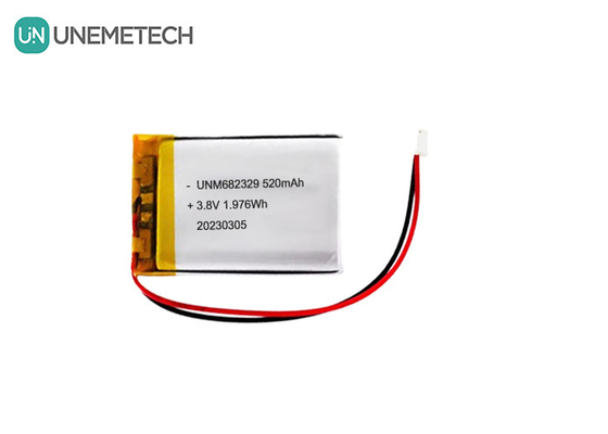 CE 4.35V Ηλεκτρική μπαταρία λιθίου υψηλής τάσης 682329 520mAh 3.8V επαναφορτιζόμενη μπαταρία ιόντων λιθίου