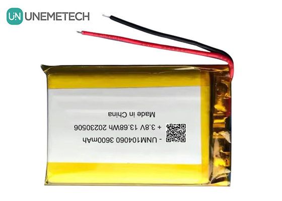 UNEMETECH 4.35V Υψηλής τάσης μπαταρία Lipo 104060 3.8V 3600mAh μπαταρία πολυμερούς ιόντων λιθίου