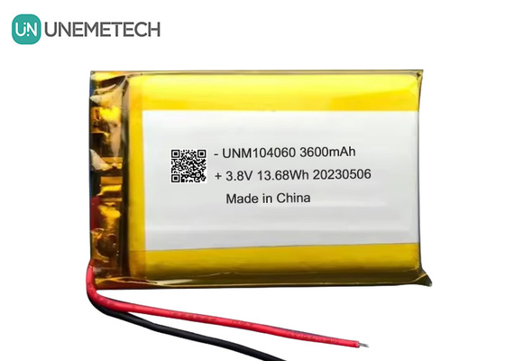 UNEMETECH 4.35V Υψηλής τάσης μπαταρία Lipo 104060 3.8V 3600mAh μπαταρία πολυμερούς ιόντων λιθίου