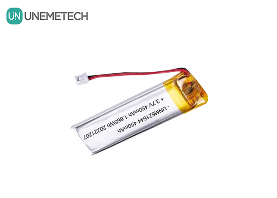 UNEMETECH 3.7V 450mAh Προσαρμοσμένη επαναφορτιζόμενη μπαταρία Lipo 621644 για ηλεκτρονικό στυλό