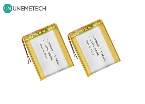 Η μπαταρία πολυμερούς ιόντων λιθίου 502533 3.7V 370mAh επαναφορτιζόμενη μπαταρία πολυμερούς λιθίου για ρολόι τηλεφώνου