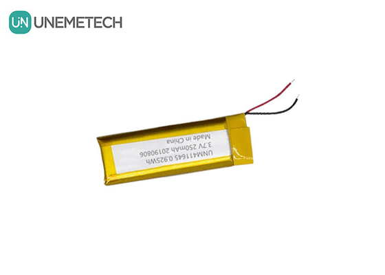 3.7V 250mAh Λί-πολυμερή μπαταρία 411645 / LiPo επαναφορτιζόμενο πακέτο μπαταρίας για POS μηχανή