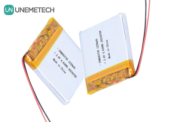OEM 4.35V Ανωτάτατες μπαταρίες πολυμερούς λιθίου 1220mAh 683736 με μακρά διάρκεια κύκλου ζωής