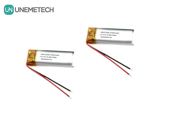 UNEMETECH 230mAh LiPo μπαταρία 3.7V μπαταρία πολυμερούς λιθίου 851228 για πένα τηλεχειριστή