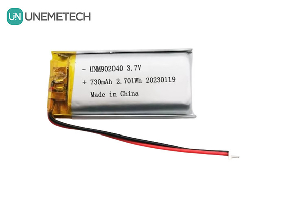 UL1642 Πιστοποιητικά Αναφορτώσιμη μπαταρία Lipo 902040 3.7V 730mAh για κινητή συσκευή