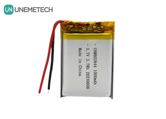 3.7V επαναφορτιζόμενη μπαταρία ιόντων λιθίου 1000mAh 802844 μπαταρία πολυμερούς λιθίου για μικρές οικιακές συσκευές