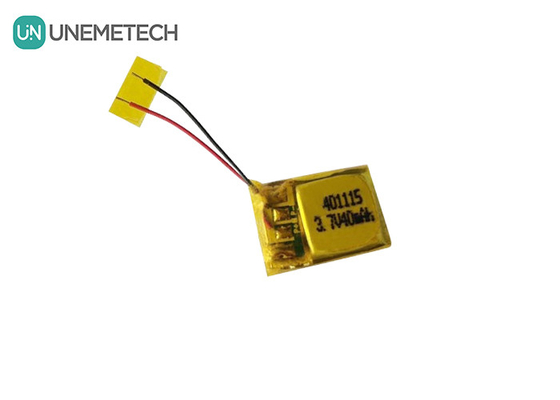 UNEMETECH 401115 επαναφορτιζόμενη μπαταρία πολυμερούς λιθίου / μπαταρία ακουστικών ακουστικών 3,7V 40mAh