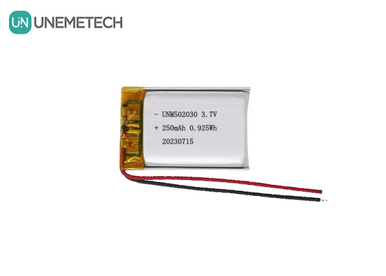 UNEMETECH 3.7V 250mAh επαναφορτιζόμενη μπαταρία πολυμερούς λιθίου 502030 για συσκευές ομορφιάς