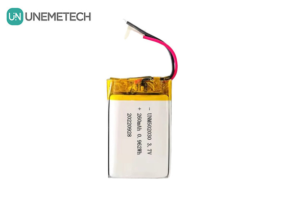 Αναφορτιζόμενες μπαταρίες Lipo 502030 / 3.7V 260mAh Μικρή προσαρμοσμένη μπαταρία πολυμερούς λιθίου