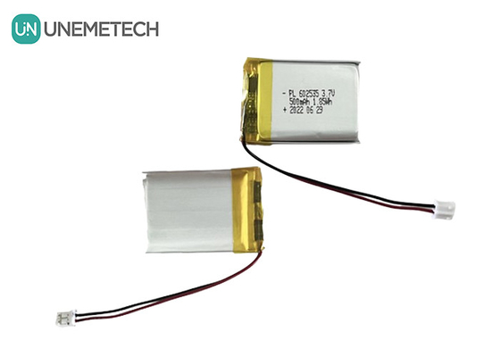 Διάρκεια κύκλου ζωής 3.7V 500mAh επαναφορτιζόμενη μπαταρία πολυμερούς Li 602535 για ψηφιακά προϊόντα
