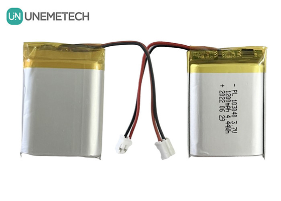 1200mAh επαναφορτιζόμενη μπαταρία πολυμερούς ιόντων λιθίου 3.7V 103040 για καταναλωτικά ηλεκτρονικά