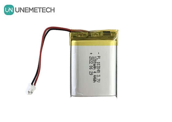 1200mAh επαναφορτιζόμενη μπαταρία πολυμερούς ιόντων λιθίου 3.7V 103040 για καταναλωτικά ηλεκτρονικά