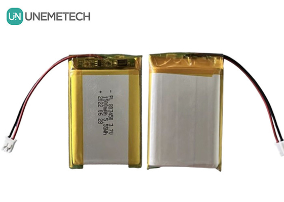 UNEMETECH 1.5A επαναφορτιζόμενη μπαταρία πολυμερούς λιθίου 803450 / 3.7V 1500mAh μπαταρία πολυμερούς ιόντων λιθίου