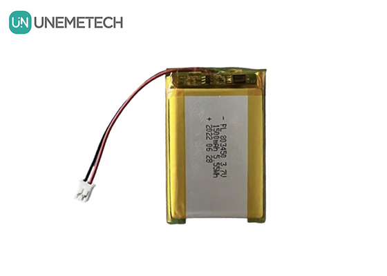 UNEMETECH 1.5A επαναφορτιζόμενη μπαταρία πολυμερούς λιθίου 803450 / 3.7V 1500mAh μπαταρία πολυμερούς ιόντων λιθίου