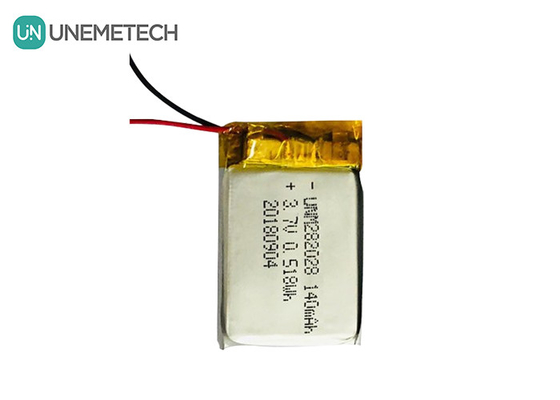 Χαμηλή αυτοαπολύσιμη μπαταρία Lipo 282028 / 3.7V 140mAh μπαταρία πολυμερούς λιθίου για φορητές συσκευές