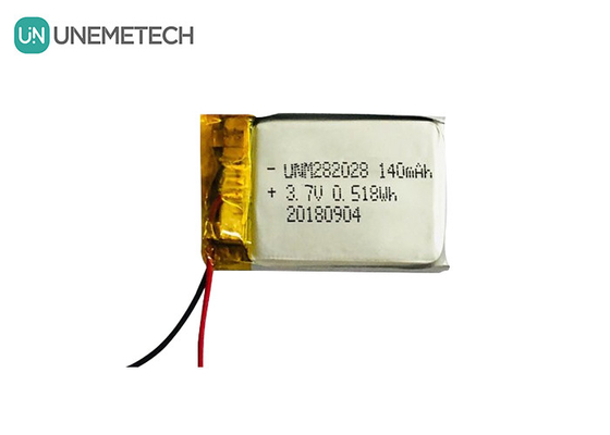 Χαμηλή αυτοαπολύσιμη μπαταρία Lipo 282028 / 3.7V 140mAh μπαταρία πολυμερούς λιθίου για φορητές συσκευές