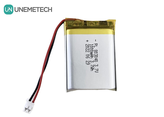 3.7V μπαταρία πολυμερούς λιθίου 803040 1000mAh μπαταρία πολυλιθίου για καλλυντικό όργανο