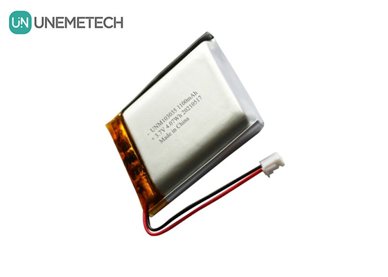 UNEMETECH 3.7V 1100mAh μπαταρία πολυμερούς λιθίου / μακρά διάρκεια κύκλου ζωής επαναφορτιζόμενη μπαταρία Lipo 103035