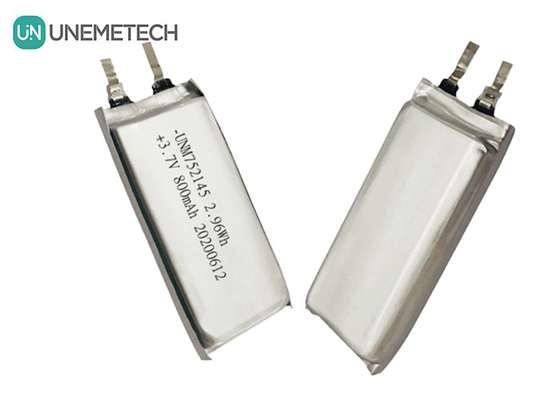 MSDS Εγκρίθηκε 3.7V 800mAh επαναφορτιζόμενη μπαταρία πολυμερούς λιθίου 752145 για φορητές συσκευές
