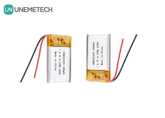 3.7V 80mAh 321525 επαναφορτιζόμενη μπαταρία πολυμερούς ιόντων λιθίου 1C για ηλεκτρονικά προϊόντα