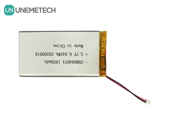 3.7V επαναφορτιζόμενη μπαταρία πολυμερούς ιόντων λιθίου 1850mAh 564074 για ιατρικό εξοπλισμό ομορφιάς