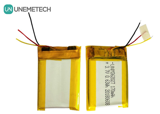 Ασημένιο 3.7V 170mAh Custom Li-polyer μπαταρίες 362027 για φορητό εκτυπωτή ιατρική συσκευή
