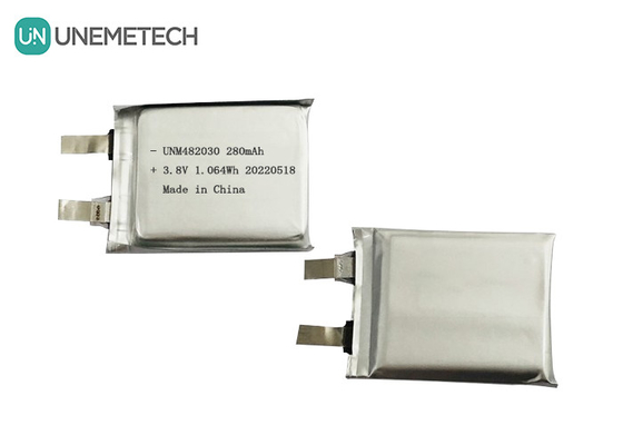 3.8V 280mAh Λίπο μπαταρία 482030 4,35V Λιθιοειδής πολυμερή μπαταρία υψηλής τάσης Εγκρίθηκε CE