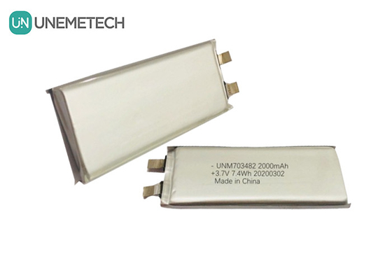 3.7V 2000mAh Custom Lithium Polymer Battery Cell 703482 για ηχεία Ευφυές σύστημα ρομπότ