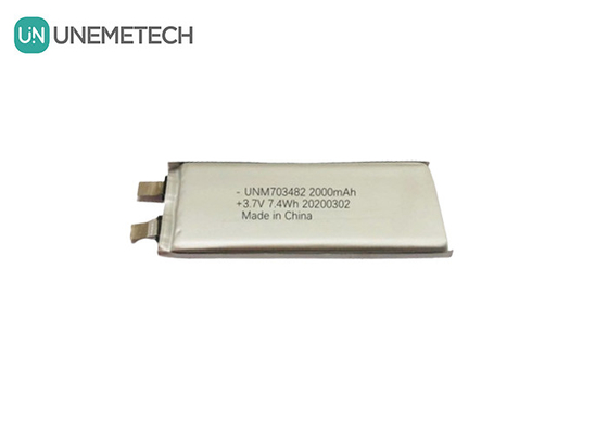 3.7V 2000mAh Custom Lithium Polymer Battery Cell 703482 για ηχεία Ευφυές σύστημα ρομπότ