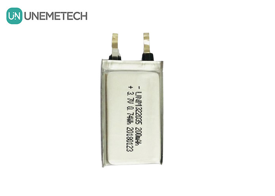 Αναφορτιζόμενη Custom Li Polymer μπαταρία 322035 3.7V 200mAh για ασύρματα ακουστικά