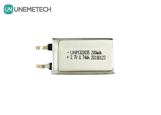 Αναφορτιζόμενη Custom Li Polymer μπαταρία 322035 3.7V 200mAh για ασύρματα ακουστικά