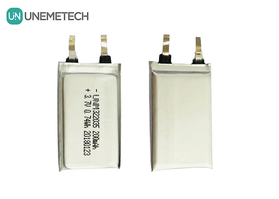 Αναφορτιζόμενη Custom Li Polymer μπαταρία 322035 3.7V 200mAh για ασύρματα ακουστικά