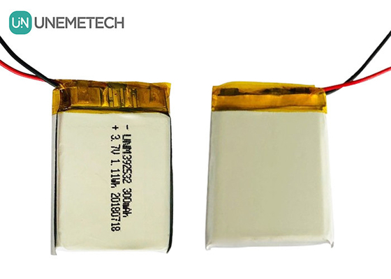 GPS Tracker Προσαρμοσμένη μπαταρία πολυμερούς λιθίου / 3.7V 300mAh 392532 επαναφορτιζόμενη μπαταρία Lipo