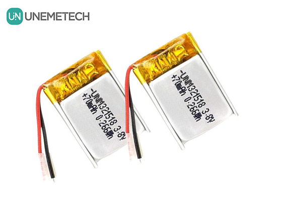 3.8V υψηλής τάσης μπαταρία ιόντων λιθίου Ultra Small Lipo μπαταρία 4.35V 70mAh 321518 Για GPS Tracker