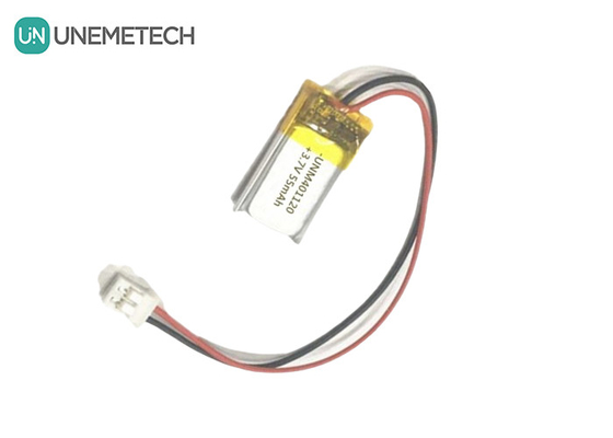 401120 3.7V 55mAh Τεχνητές μπαταρίες Lipo / ακουστικά επαναφορτιζόμενη μπαταρία Lipo