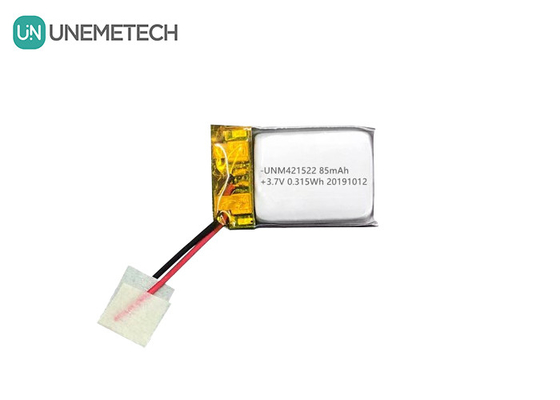 85mAh 3.7V Μικρή μπαταρία πολυμερούς λιθίου 421522 επαναφορτιζόμενη με PCM και μολύβι