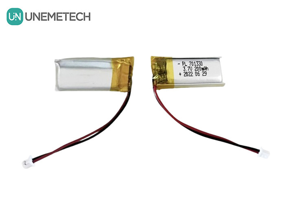 3.7V 200mAh Μονική κυψέλη μπαταρία πολυμερούς λιθίου 701330 μπαταρία τσάντας για ακουστικά