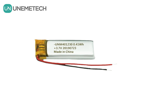401230 Λιθιοπολυμερή μπαταρία 3.7V 110mAh επαναφορτιζόμενη μπαταρία Lipo για ακουστικά