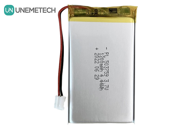 Ανανεώσιμη μπαταρία πολυμερούς Li 3.7V 1200mAh 503759 μπαταρία πολυλιθίου για παίκτη συμβουλών