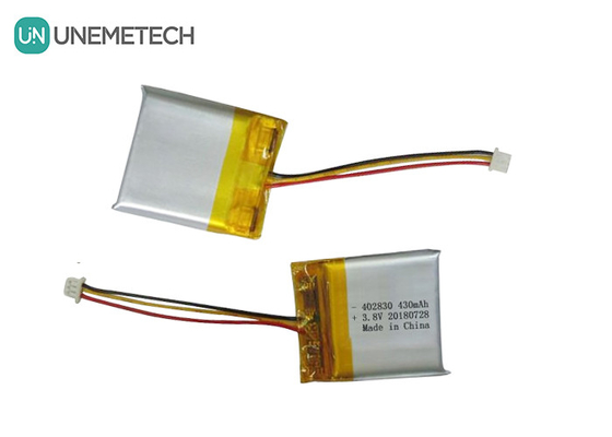 Υψηλής τάσης μπαταρία Li-πολυμερούς 402830 3.8V 430mAh HV μπαταρίες LiPo για ιατρική συσκευή
