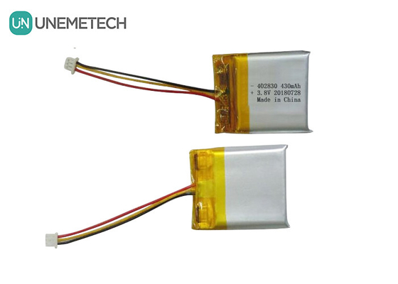 Υψηλής τάσης μπαταρία Li-πολυμερούς 402830 3.8V 430mAh HV μπαταρίες LiPo για ιατρική συσκευή