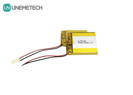 3.7V Custom LiPo μπαταρίες 520mAh Lithium Ion Polymer μπαταρία 503035 Για φορητή συσκευή