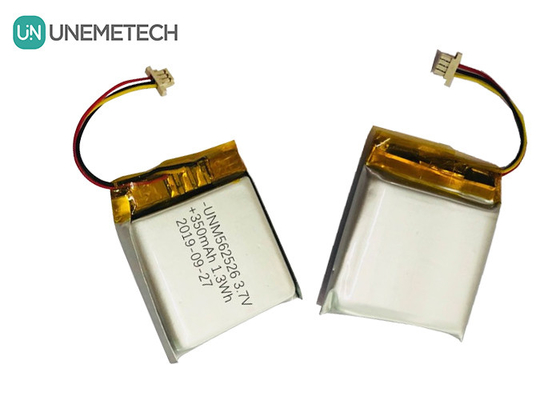 4.2V 350mAh Τυποποιημένες μπαταρίες πολυμερών ιόντων λιθίου 562526 1.0C Εκφόρτιση για ψηφιακά προϊόντα